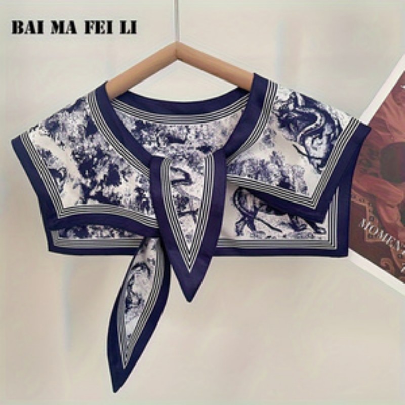 Blouse Off Shoulder - Lenço de Seda Versátil Feminino para